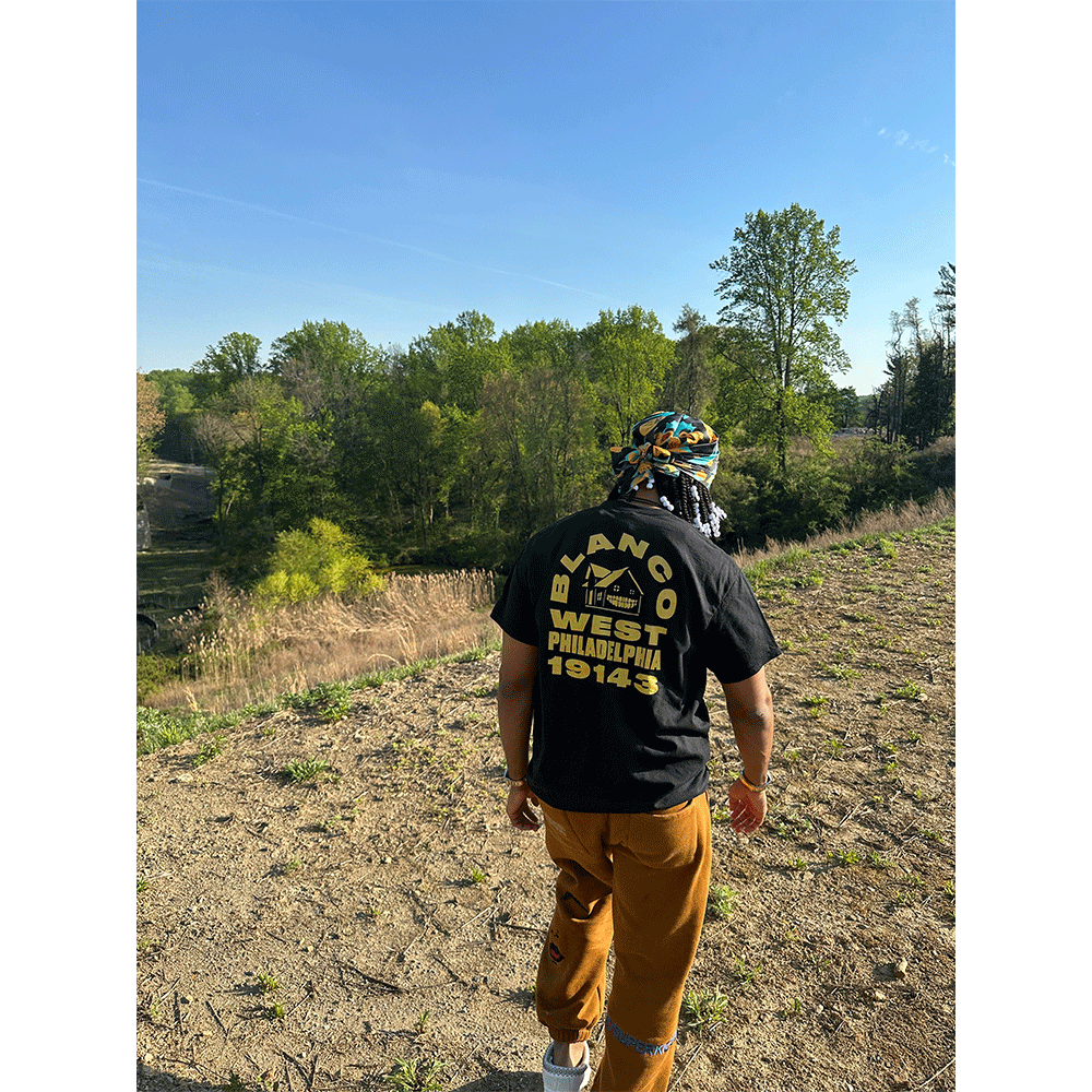 Armani White: BLANCO Black T-Shirt Back