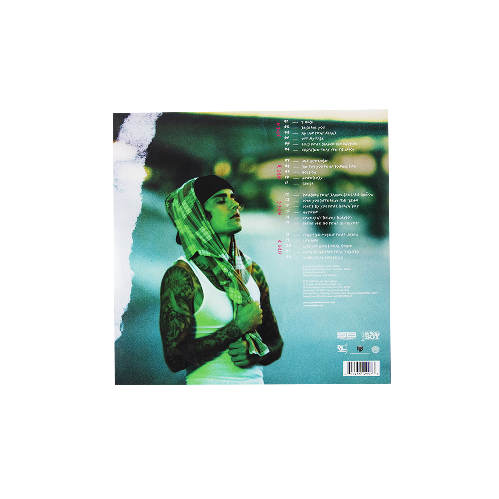 Justin Bieber: Justice Triple Chucks Deluxe 2LP - Back