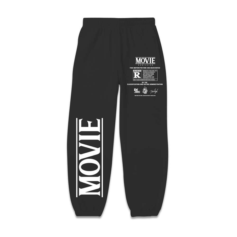 DaniLeigh: Movie Black Sweatpants Front