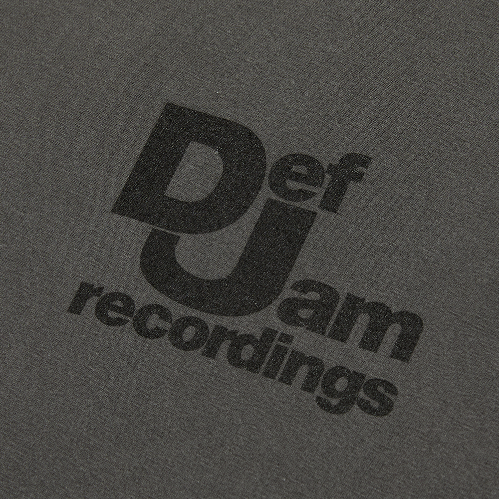 Def Jam Tee - Charcoal Front Detail