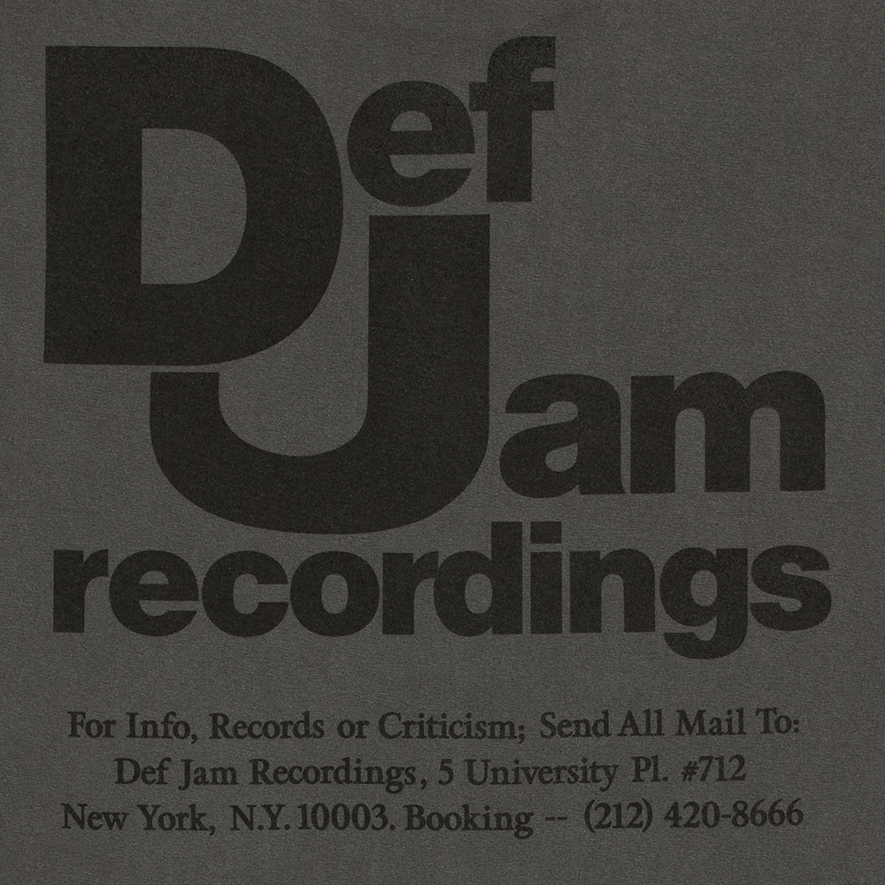 Def Jam Tee - Charcoal Back Detail