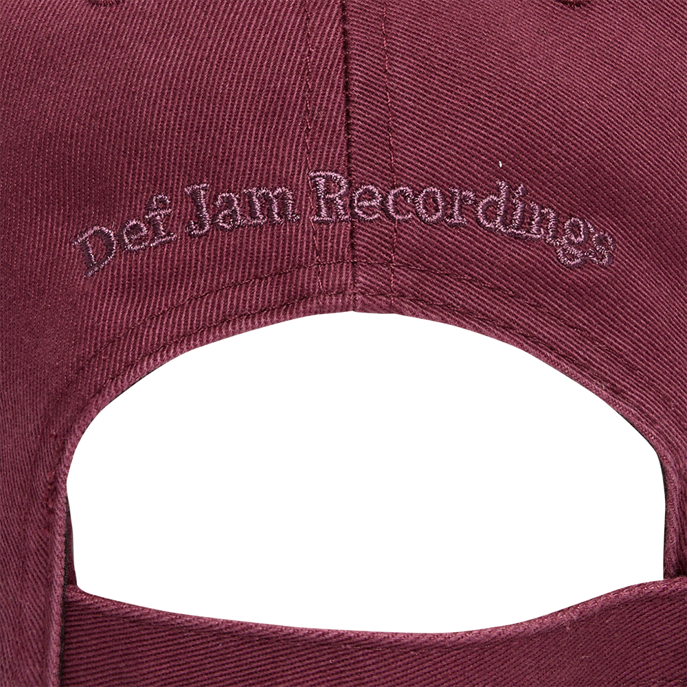 Def Jam Hat - Maroon Back Detail