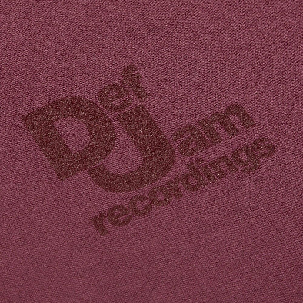 Def Jam Tee - Maroon Front Detail