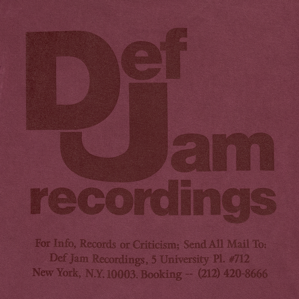 Def Jam Tee - Maroon Back Detail