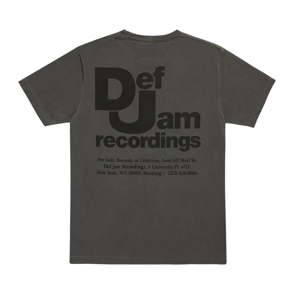 Def Jam Tee - Charcoal Back