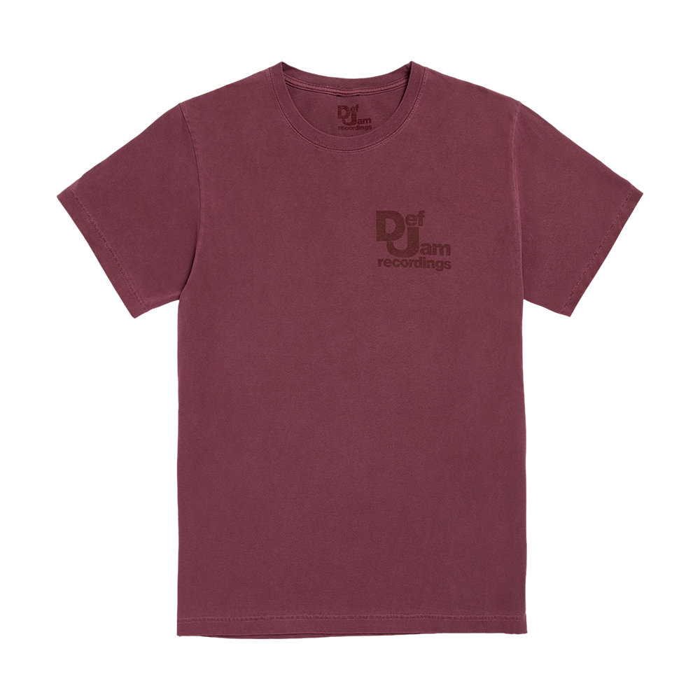 Def Jam Tee - Maroon Front