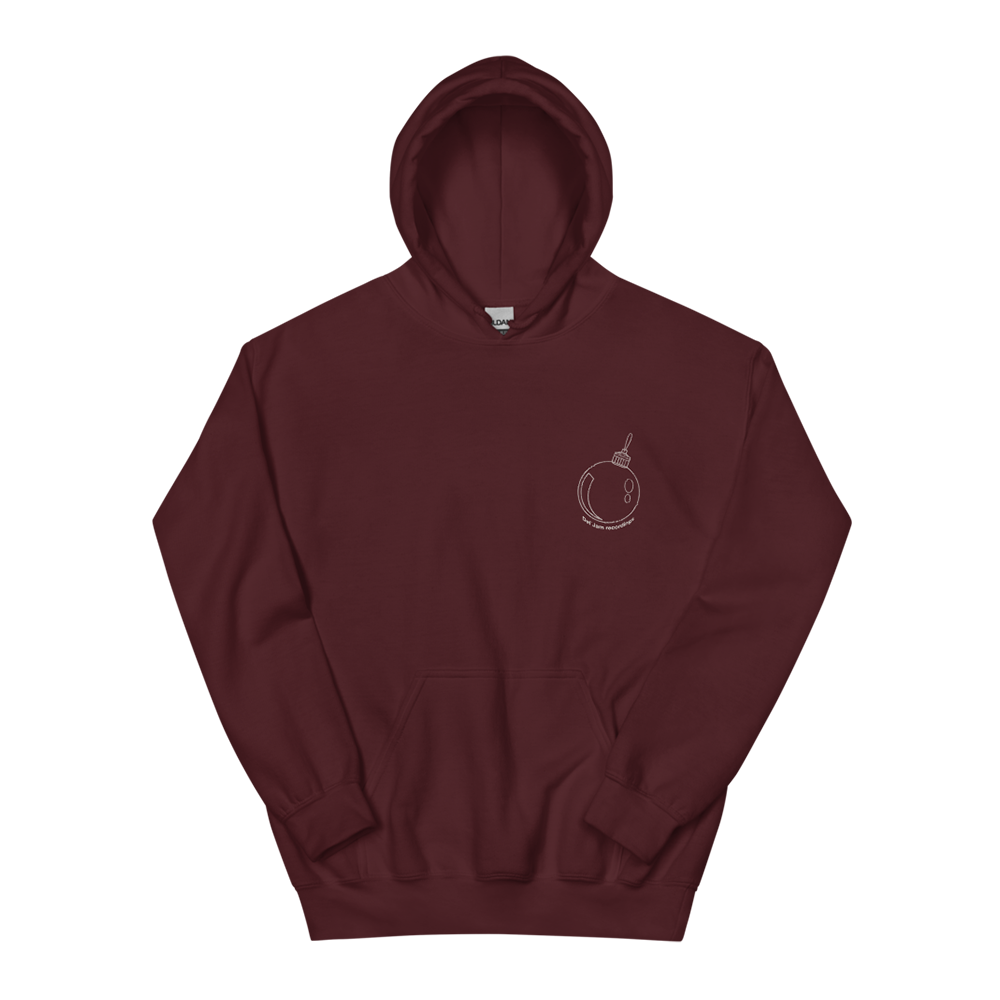DTH Hoodie Maroon front
