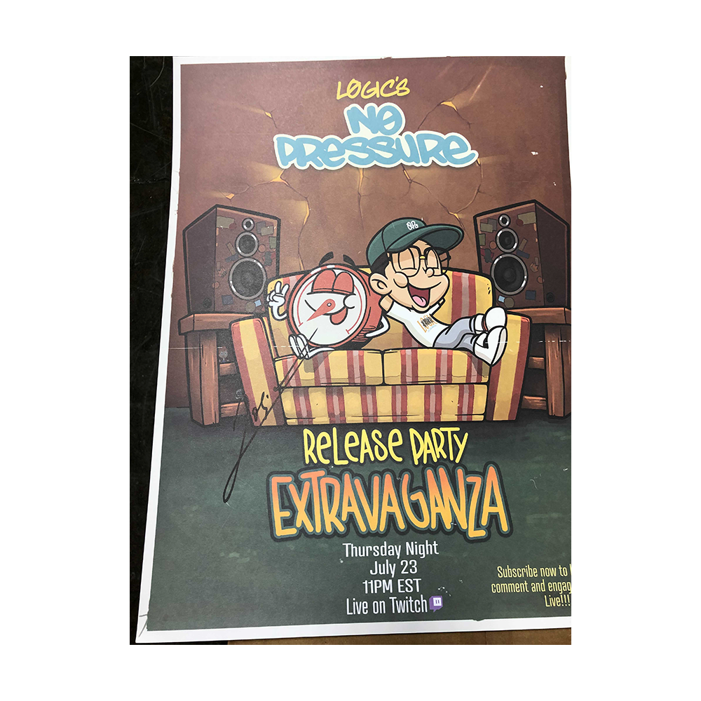 Logic: SIGNED RELEASE PARTY EXTRAVAGANZA LIMITED EDITION POSTER