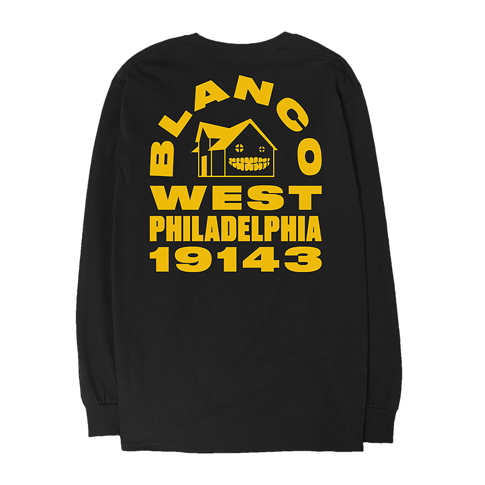 Armani White: BLANCO Black Long Sleeve Back