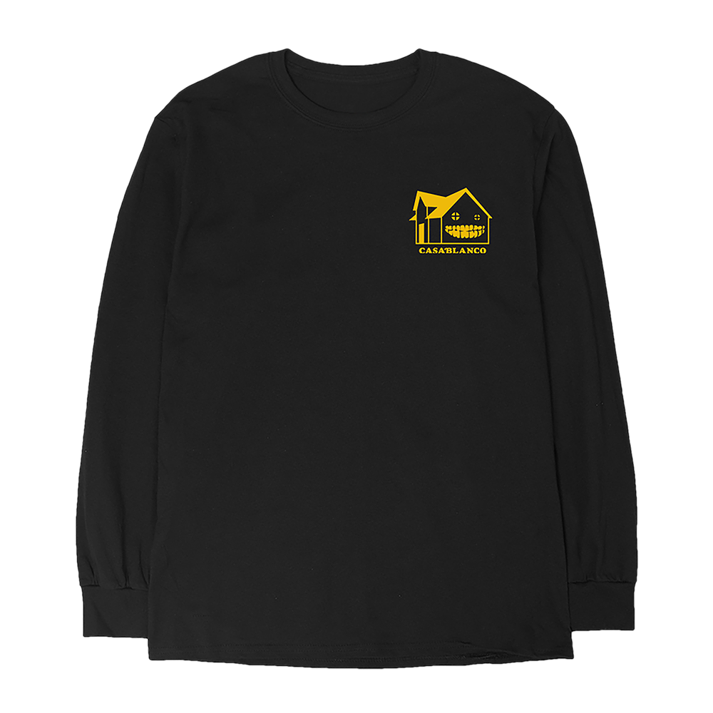 Armani White: BLANCO Black Long Sleeve Front