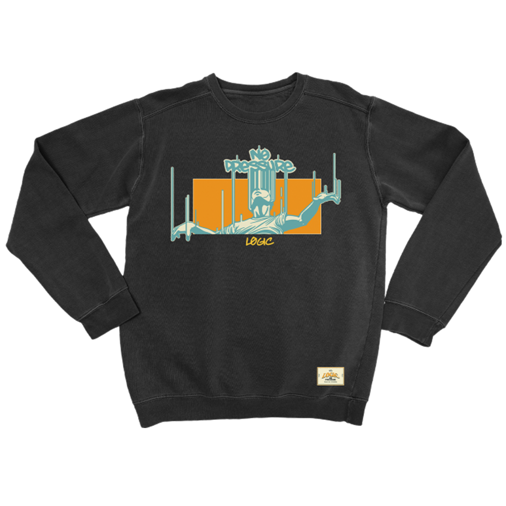 Logic: NO PRESSURE LIMITED EDITION CREWNECK FRONT