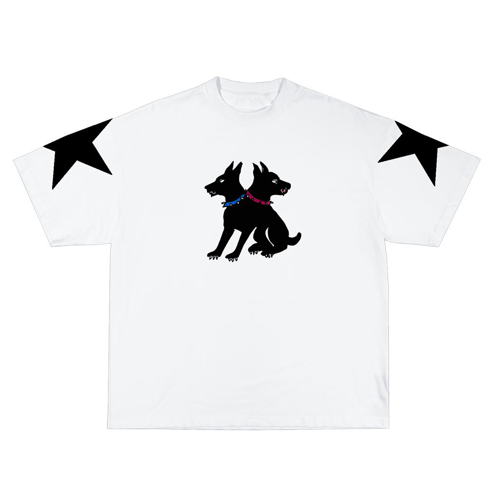 Partyof2 White T-Shirt Front