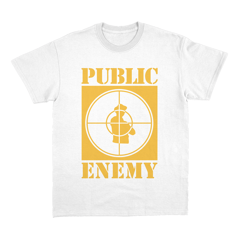 Public Enemy: Sniper Logo Classic White T-Shirt