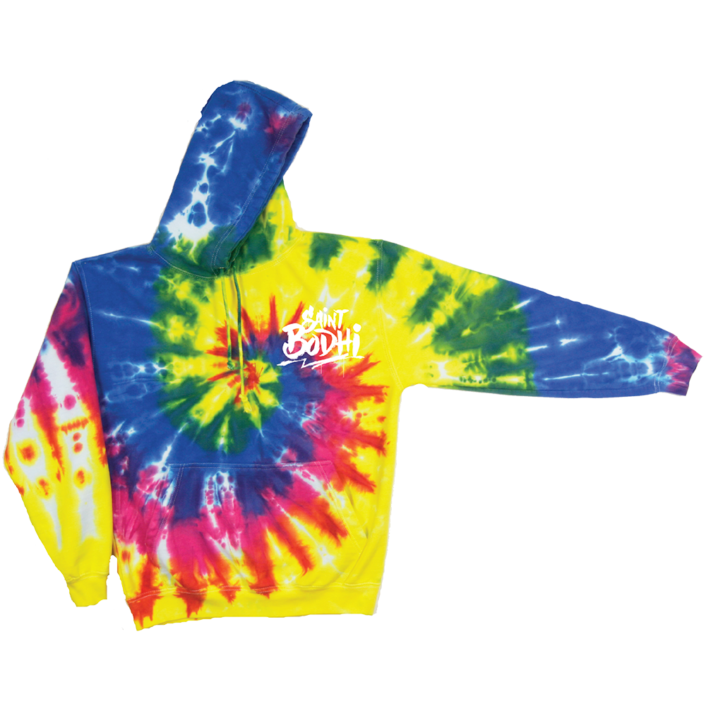 Saint Bodhi: Rainbow Tie Dye Saint Bodhi Hoodie