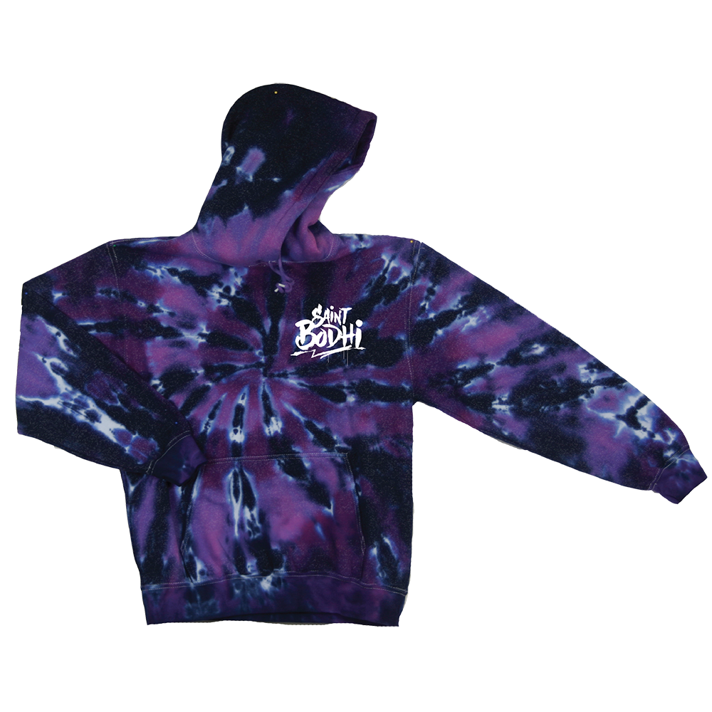 Saint Bodhi: Purple Tie Dye Saint Bodhi Hoodie