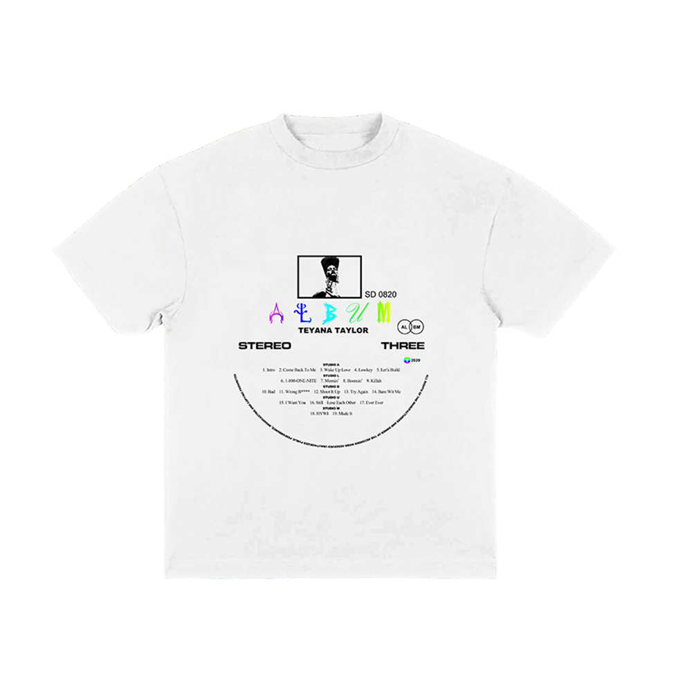 Teyana Taylor: Vinyl Record White T-Shirt front