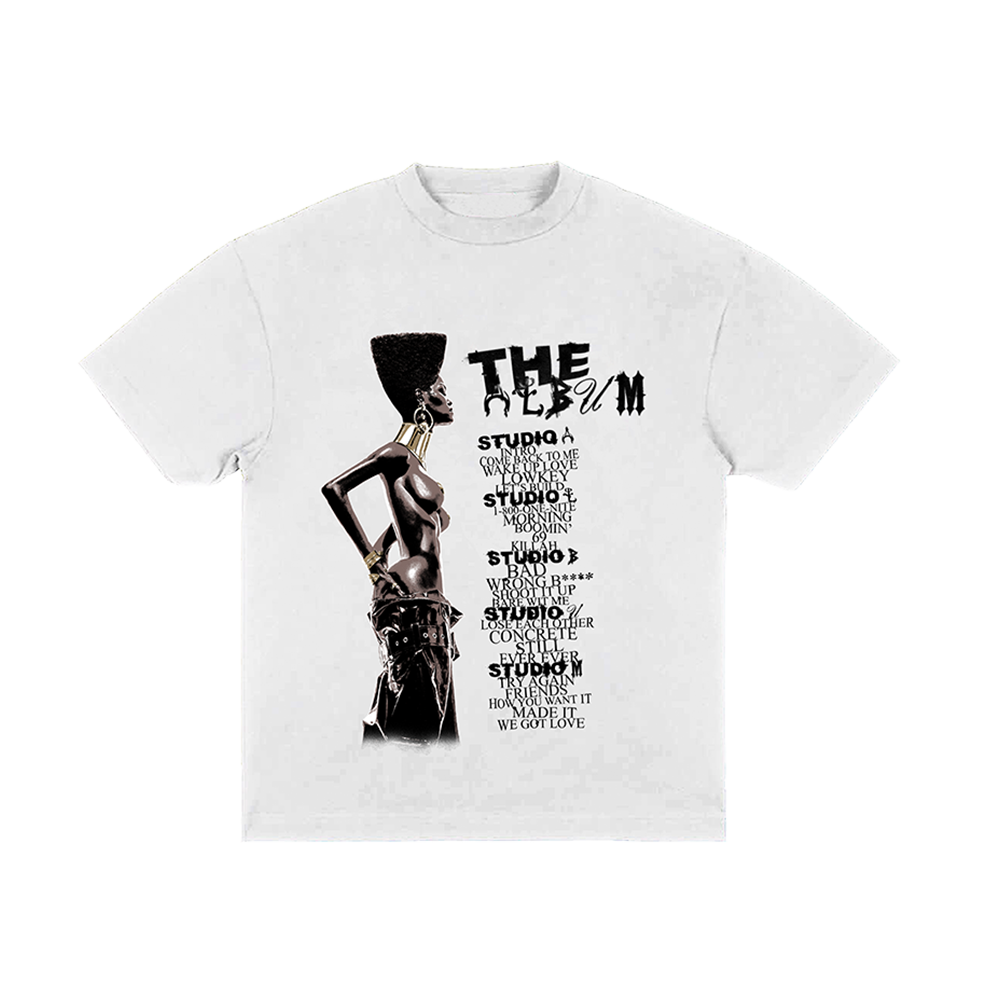 Teyana Taylor: Tracklist White T-Shirt front